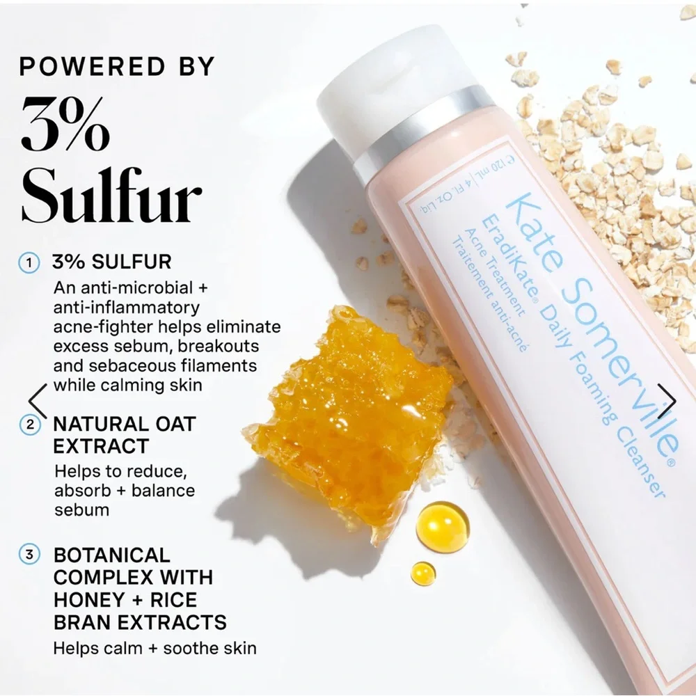 Kate Somerville EradiKate® 3% Sulfur Daily Foaming Cleanser 4 Fl Oz. - Picture 3 of 7